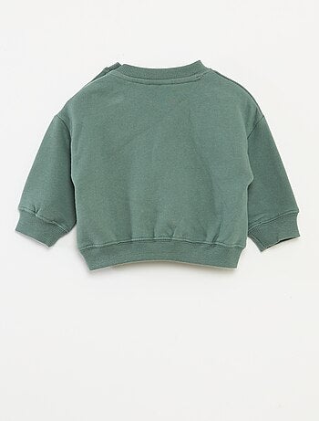 Felpa con stampa animata 'Snoopy' in pile di cotone