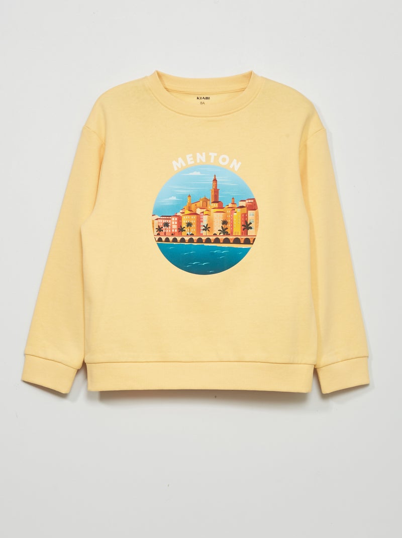 Felpa stampata 'Antibes' GIALLO - Kiabi