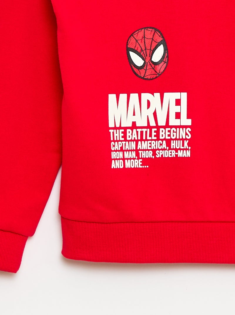 Felpa stampata 'Avengers' 'Marvel' Rosso - Kiabi