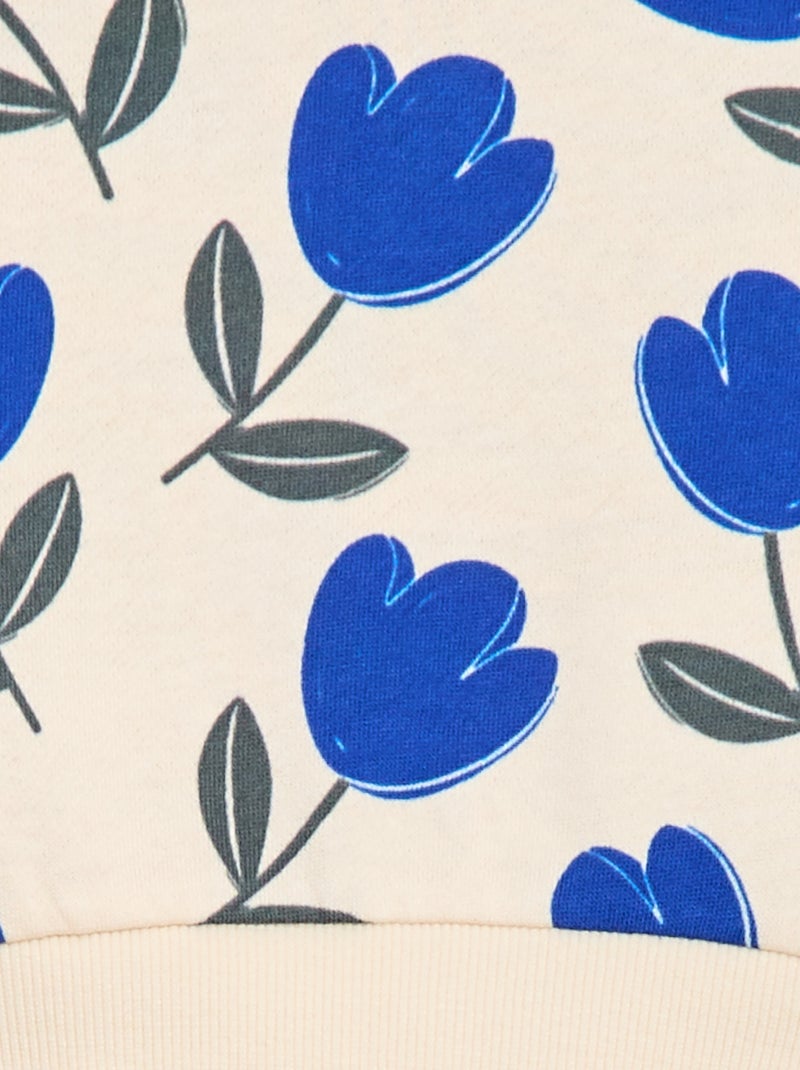 Felpa stampata Beige - Kiabi