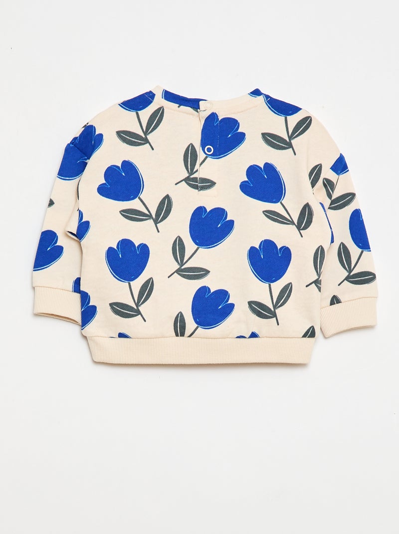 Felpa stampata Beige - Kiabi