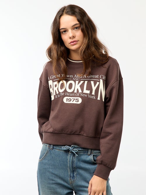 Felpa stampata 'Brooklyn' - Kiabi