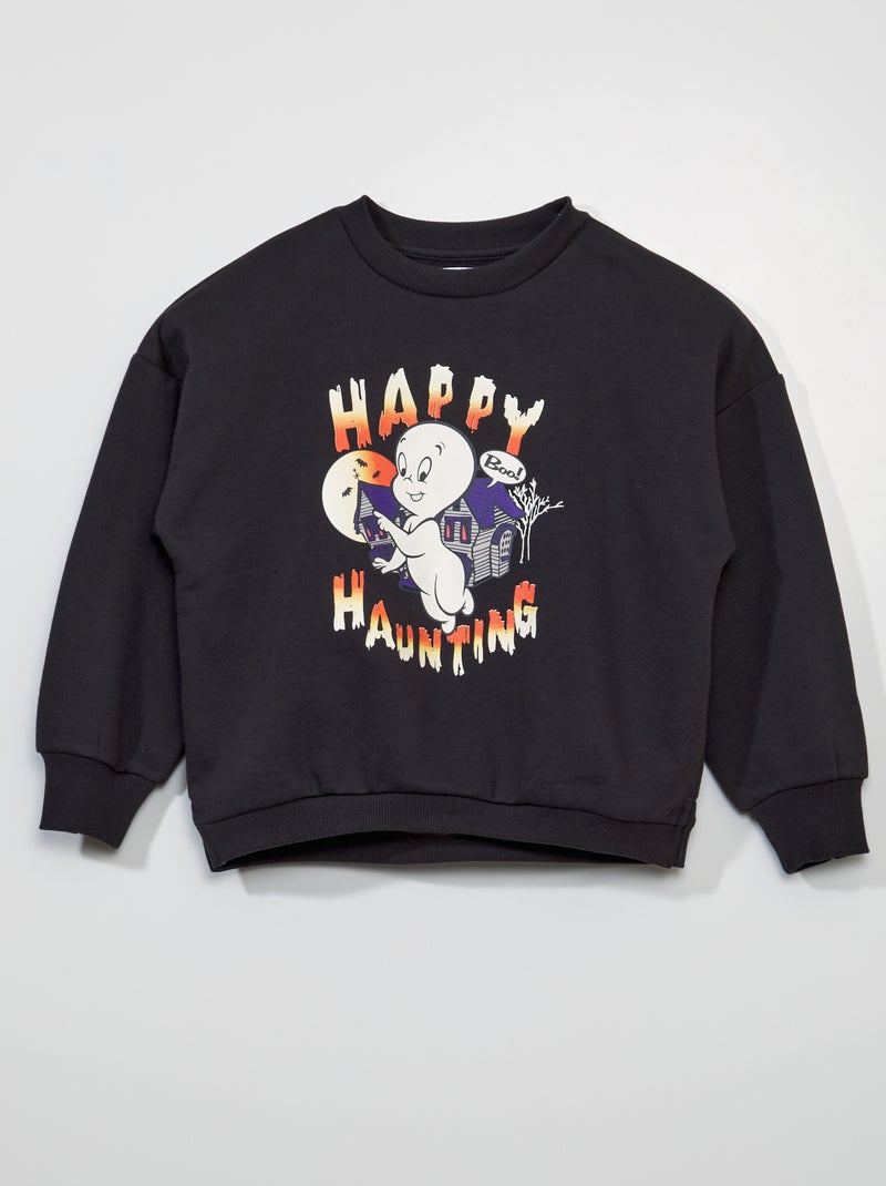 Felpa stampata 'Casper' - Halloween Nero - Kiabi