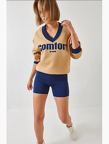 Felpa stampata comfort lucci