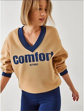Felpa stampata comfort lucci