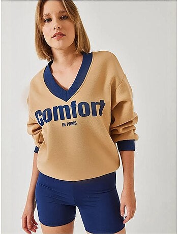 Felpa stampata comfort lucci