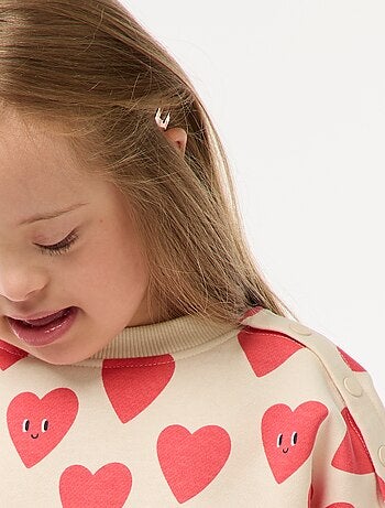 Felpa stampata con bottoni a pressione magnetici sulla spalla - So Easy