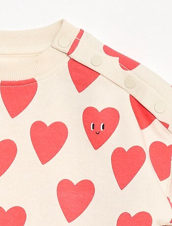 Felpa stampata con bottoni a pressione magnetici sulla spalla - So Easy