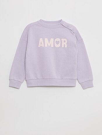 Felpa stampata con bottoni a pressione magnetici sulla spalla - So Easy