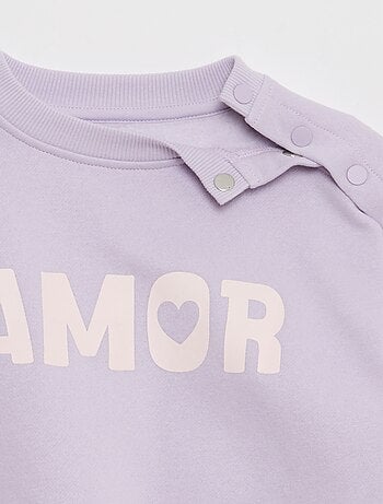 Felpa stampata con bottoni a pressione magnetici sulla spalla - So Easy