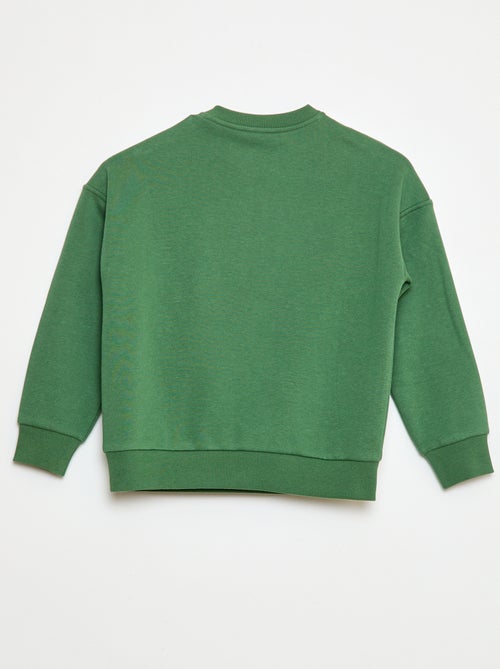 Felpa stampata con bottoni automatici magnetici - So Easy - Kiabi