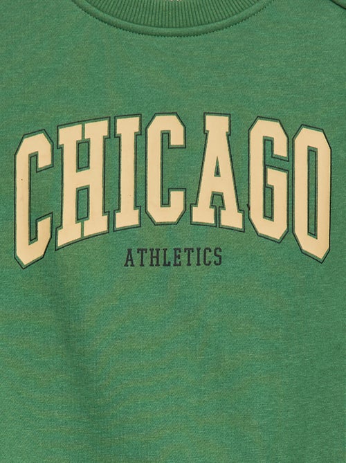 Felpa stampata con bottoni automatici magnetici - So Easy - Kiabi