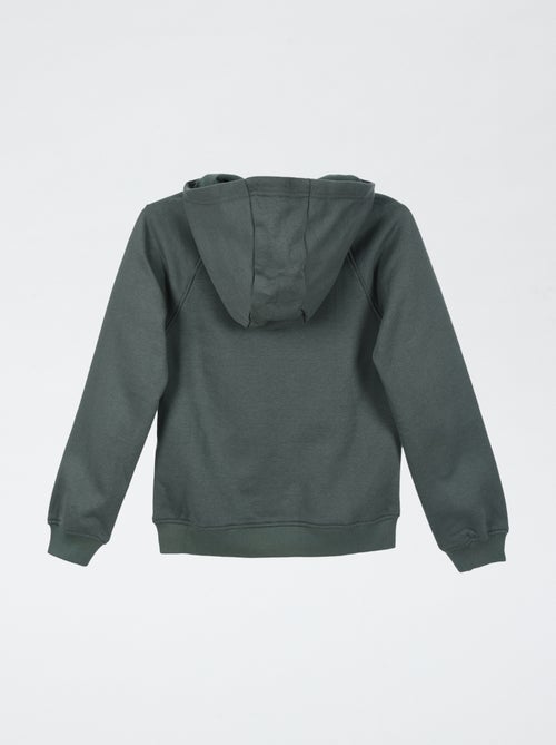 Felpa stampata con cappuccio - collezione facile da indossare - Kiabi