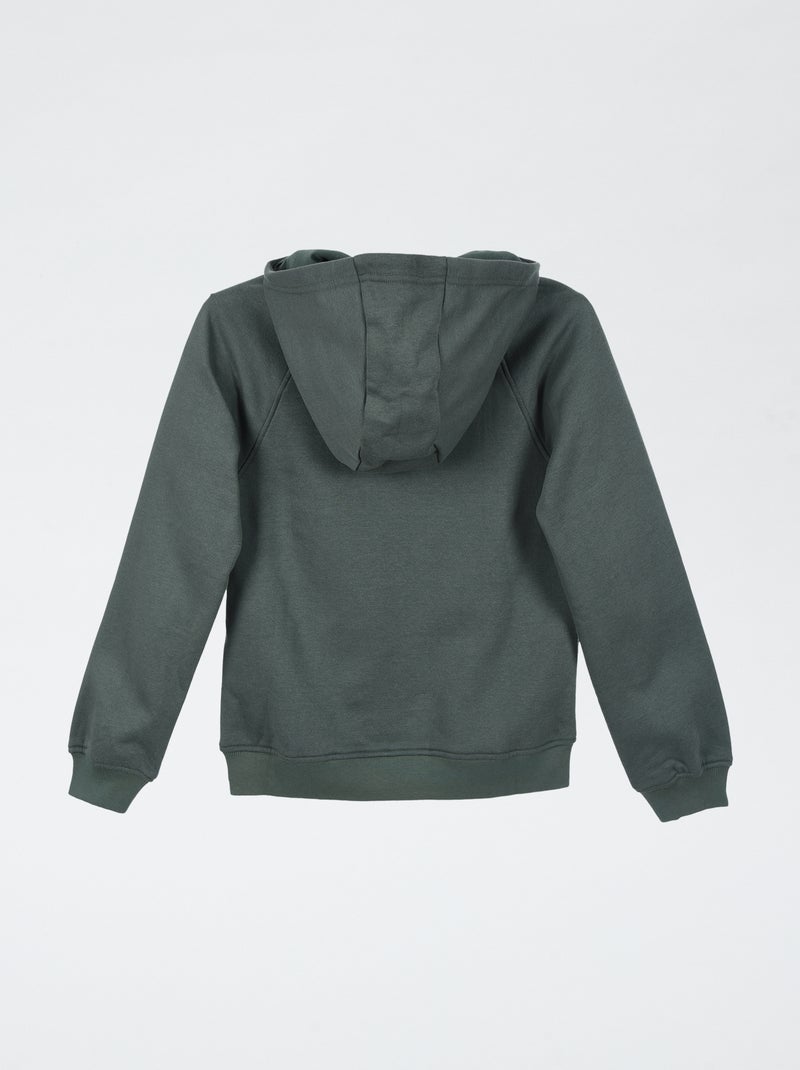 Felpa stampata con cappuccio - collezione facile da indossare Verde - Kiabi