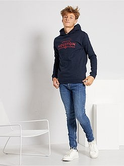 Ragazzo 10-18 anni - Felpa stampata con cappuccio eco-sostenibile - Kiabi