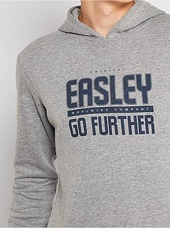 Ragazzo 10-18 anni - Felpa stampata con cappuccio eco-sostenibile - Kiabi