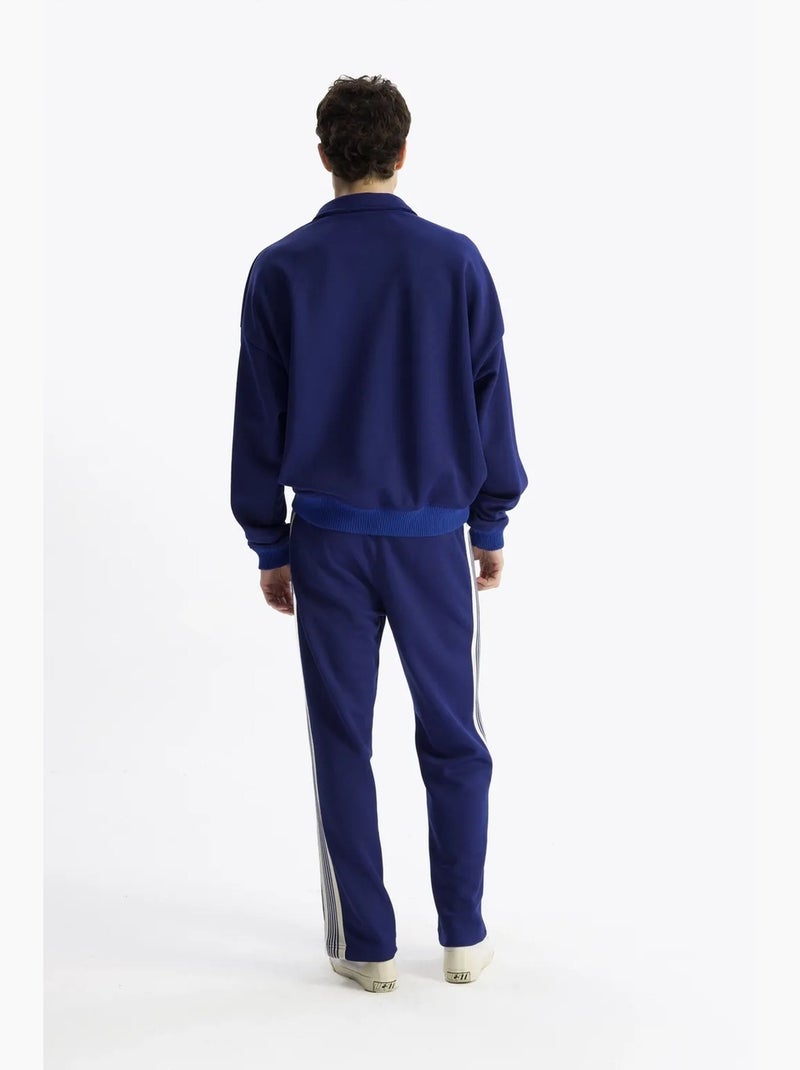Felpa stampata con scollo con coulisse giesto Blu elettrico - Kiabi