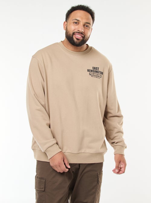 Felpa stampata double-face in felpa leggera - Kiabi