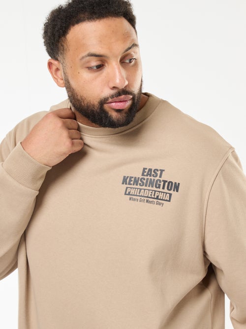 Felpa stampata double-face in felpa leggera - Kiabi