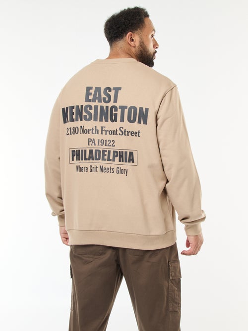 Felpa stampata double-face in felpa leggera - Kiabi