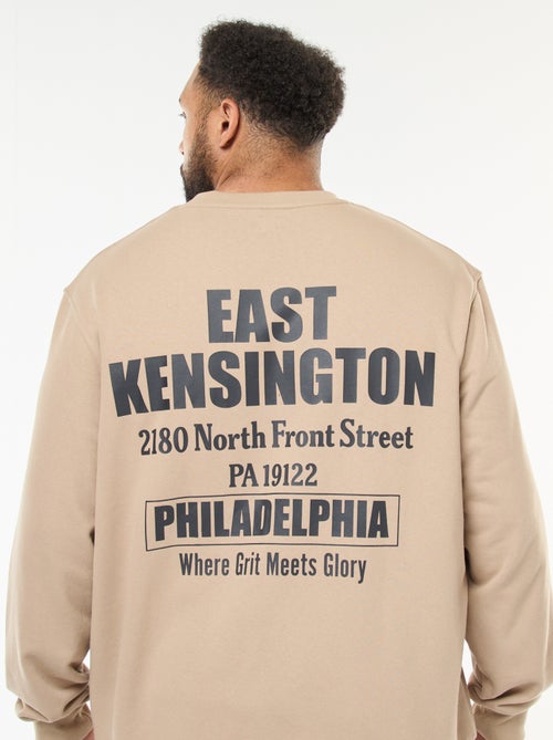 Felpa stampata double-face in felpa leggera - Kiabi