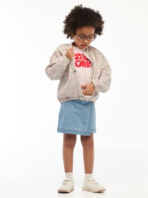 Felpa stampata effetto felpato - Collezione facile da indossare - Kiabi