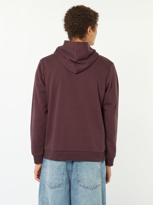 Felpa stampata fantasia in cotone tinta unita - Kiabi