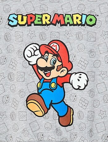 Felpa stampata 'Fashion UK' 'Mario' in cotone