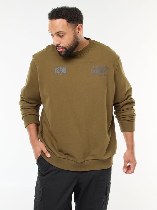 Felpa stampata fronte-retro in felpa leggera - Kiabi