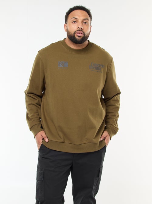 Felpa stampata fronte-retro in felpa leggera - Kiabi