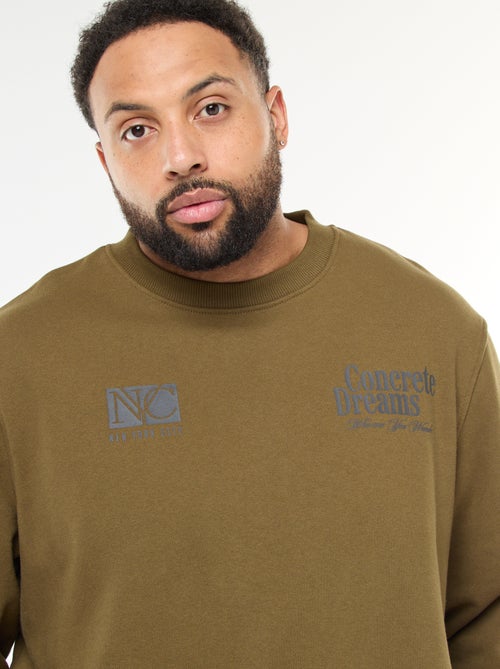 Felpa stampata fronte-retro in felpa leggera - Kiabi