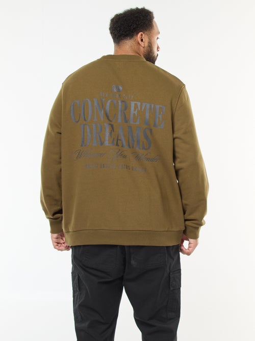 Felpa stampata fronte-retro in felpa leggera - Kiabi