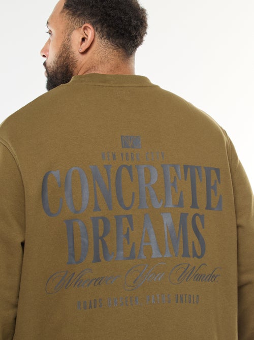 Felpa stampata fronte-retro in felpa leggera - Kiabi