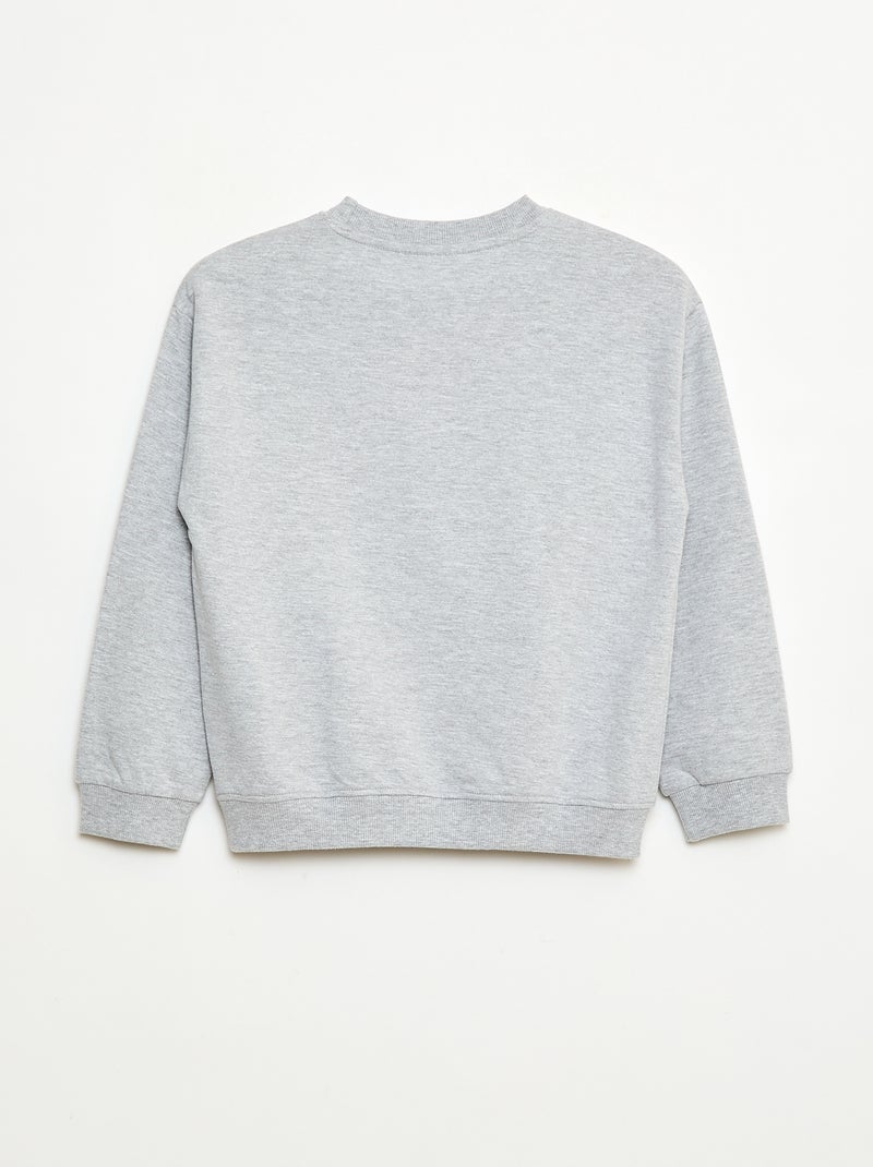 Felpa stampata 'Harry Potter' in felpa garzata morbida e calda Grigio - Kiabi