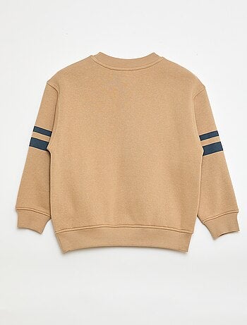 Felpa stampata in felpa garzata