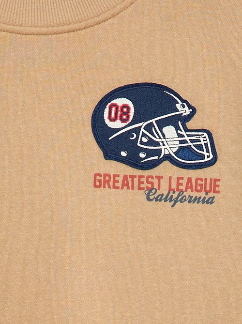 Felpa stampata in felpa garzata - Kiabi