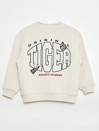 Felpa stampata in felpa garzata