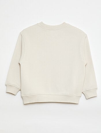 Felpa stampata in felpa garzata