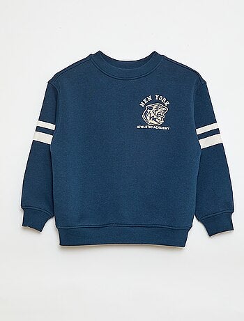 Felpa stampata in felpa garzata