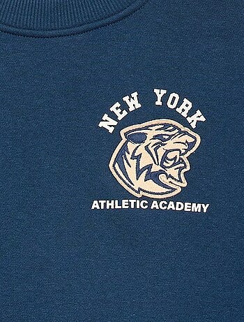 Felpa stampata in felpa garzata