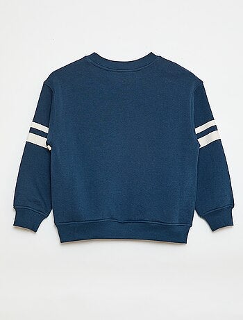 Felpa stampata in felpa garzata