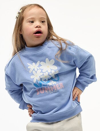 Felpa stampata in french terry leggero - Collezione facile da indossare