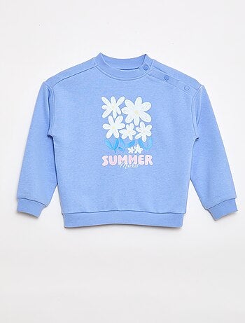 Felpa stampata in french terry leggero - Collezione facile da indossare