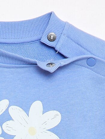 Felpa stampata in french terry leggero - Collezione facile da indossare