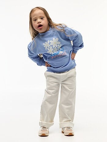 Felpa stampata in french terry leggero - Collezione facile da indossare