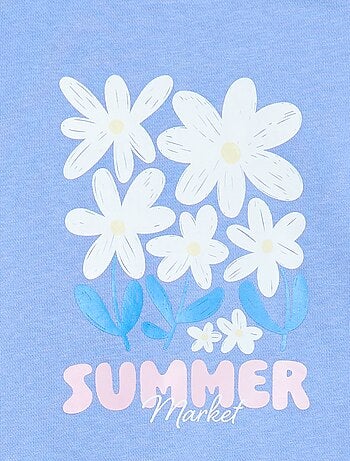 Felpa stampata in french terry leggero - Collezione facile da indossare