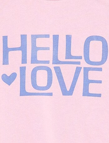 Felpa stampata in french terry leggero - Collezione facile da indossare