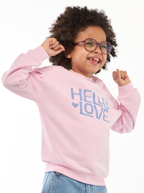 Felpa stampata in french terry leggero - Collezione facile da indossare - Kiabi