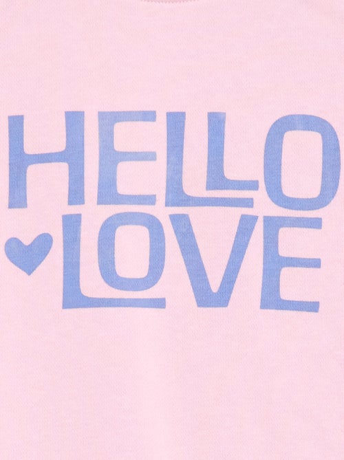 Felpa stampata in french terry leggero - Collezione facile da indossare - Kiabi