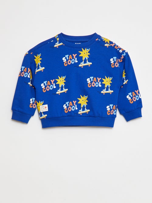 Felpa stampata in mollettone leggero - Grafik Edition - Kiabi